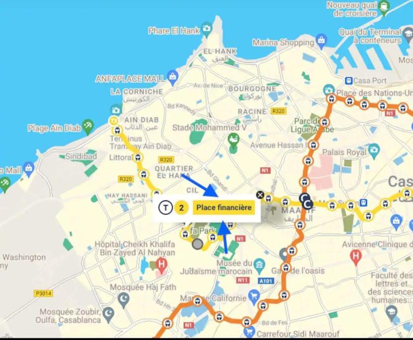 Sojori Cfc, Fibre, Parking, Qualite Premium Daire Kazablanka Dış mekan fotoğraf